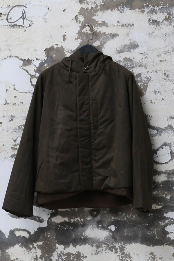 AVIVA JIFEI XUE 24 Autumn and Winter Hooded Tank Jacket AJX-FW24-HTJ-DMWC-STX Deep Moss